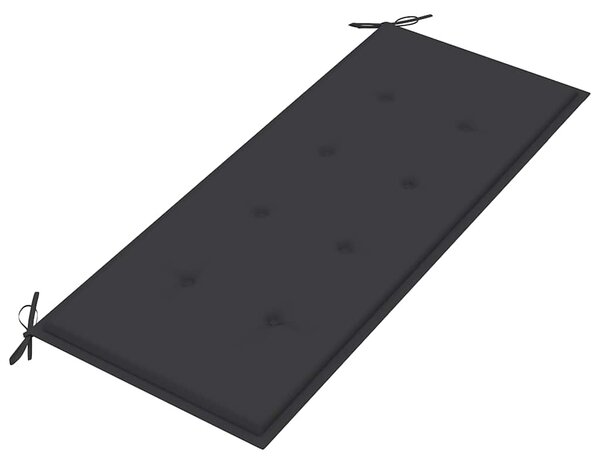 Zahradní lavice s poduškou 120 cm bambus 3063876