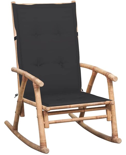 Houpací křeslo s poduškou bambus 3063903