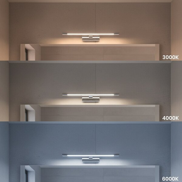 Nástěnné LED svítidlo Klimt, 1x LED 8w, 3000-6000k, (40 cm), ch