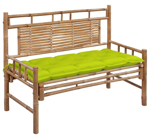 Zahradní lavice s poduškou 120 cm bambus 3063902