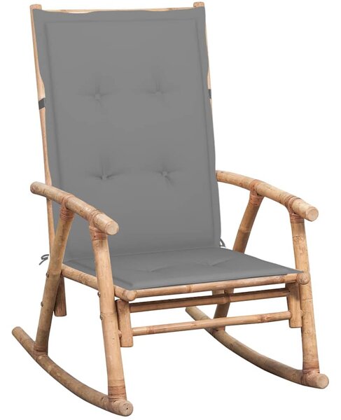 Houpací křeslo s poduškou bambus 3063904