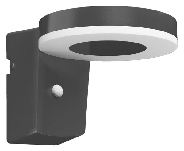 Philips Zonal UltraEfficial solární venkovní nástěnné LED svítidlo s čidlem 1,3W 250lm 3000K IP44, černé kulaté