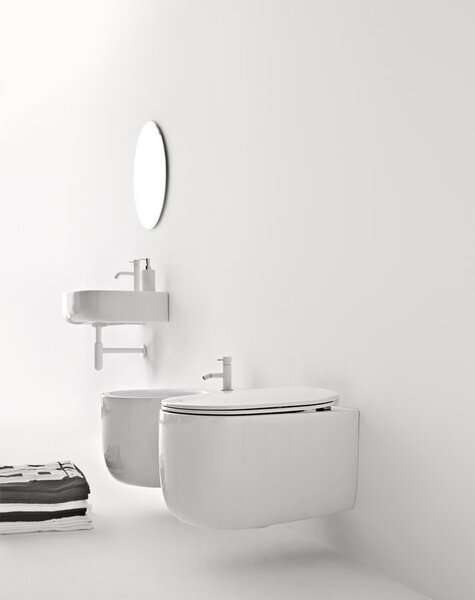 Kerasan Kerasan, NOLITA WC sedátko, SLIM, Soft Close, bílá, 539101