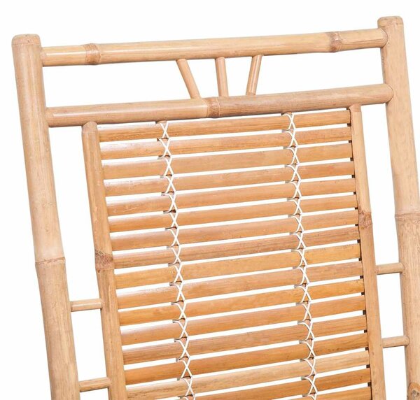 Houpací křeslo s poduškou bambus 3063904