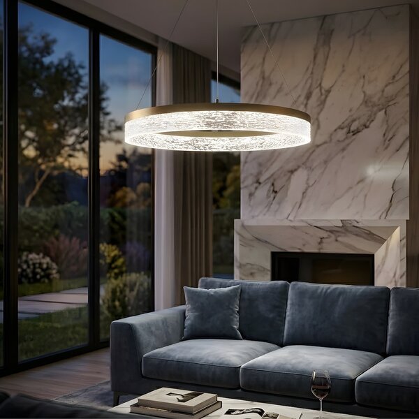 Závěsné LED svítidlo Gala, 1x LED 25w, 4000k, g