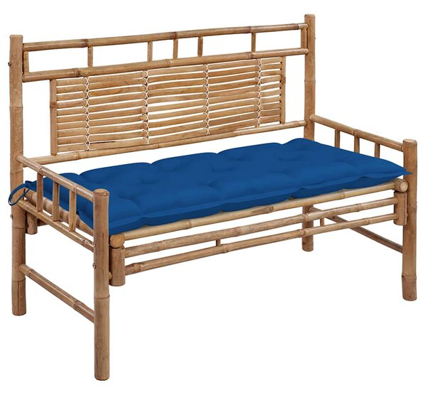 Zahradní lavice s poduškou 120 cm bambus 3063901