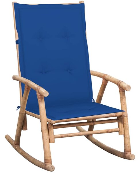 Houpací křeslo s poduškou bambus 3063913