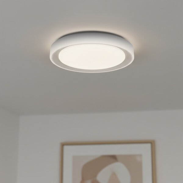 Stropní LED svítidlo Melo, 1x LED 36w, 3000-6000k, b, RGB, (fi 39 cm), s ovladačem
