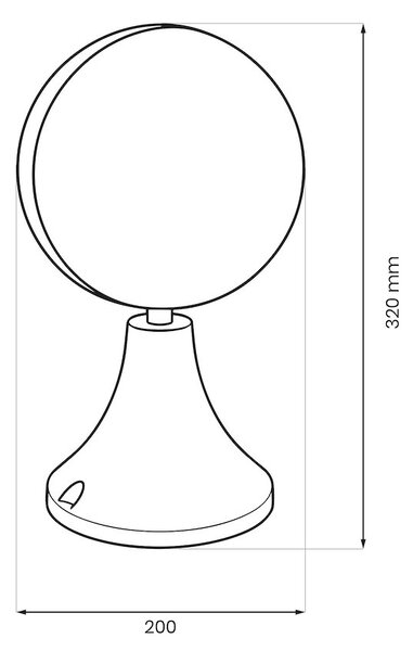Exteriérové ​​svítidlo Circulo1, 1x bílé plastové stínítko, b