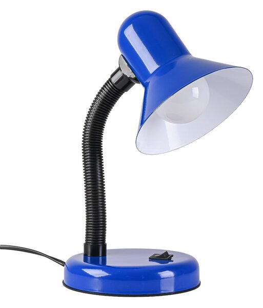 Stolní lampa Mentor, 1x modré stínítko, bl