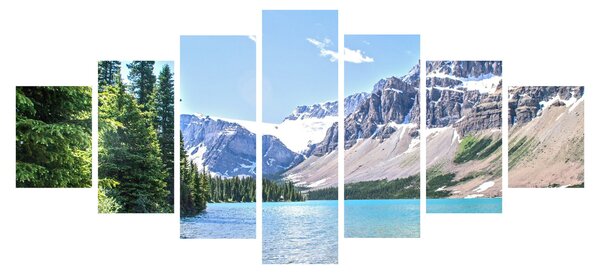 Obraz Alpského jezera (210x100 cm)