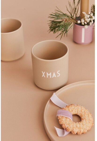 Béžový hrnek z imitace porcelánu Design Letters Favourite, 0,25 l