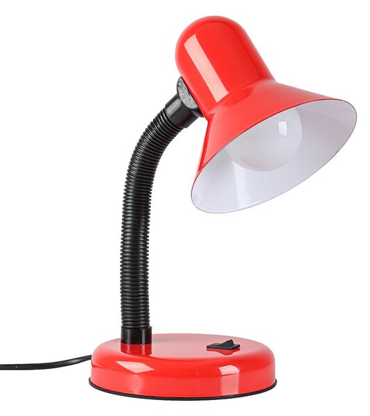 Stolní lampa Mentor, 1x červené stínítko, r