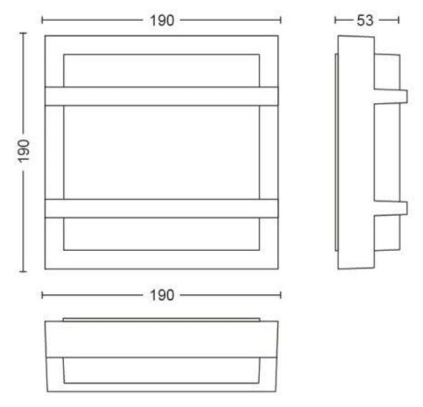 Philips LED Venkovní nástěnné svítidlo Petronia 17394/93/P3 antracitové 4000K