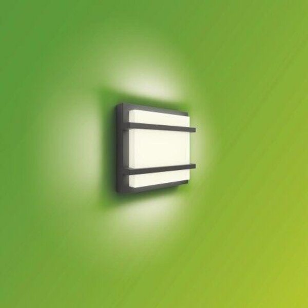 Philips LED Venkovní nástěnné svítidlo Petronia 17394/93/P3 antracitové 4000K