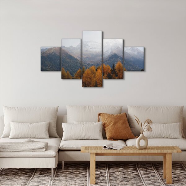Obraz - Výhled na hřebeny hor (125x70 cm)