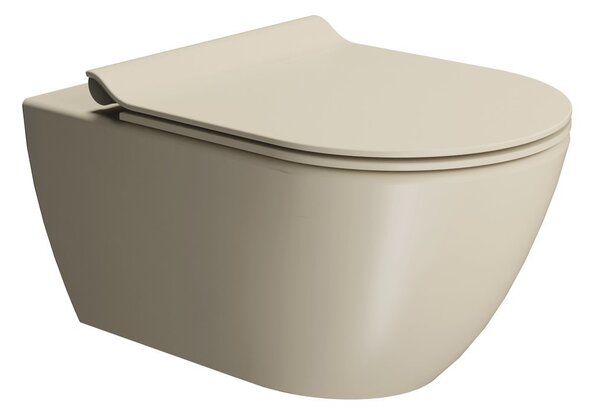 GSI GSI, PURA závěsná WC mísa, Swirlflush, 55x36 cm, creta dual-mat, 881508