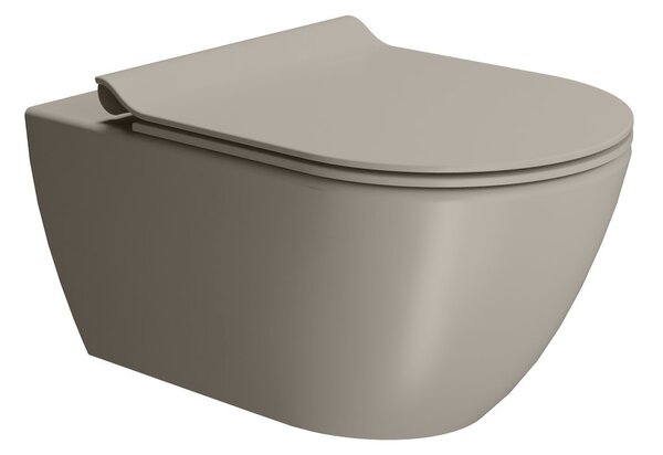 GSI GSI, PURA závěsná WC mísa, Swirlflush, 55x36 cm, tortor dual-mat, 881505
