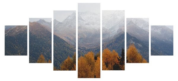 Obraz - Výhled na hřebeny hor (210x100 cm)