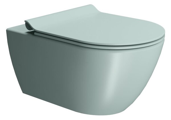 GSI GSI, PURA závěsná WC mísa, Swirlflush, 36x55cm, ghiaccio dual-mat, 881515
