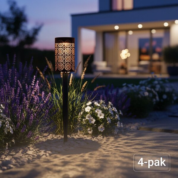 Exteriérové ​​solární zapichovací svítidlo Decor, sada 4ks
