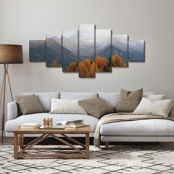 Obraz - Výhled na hřebeny hor (210x100 cm)