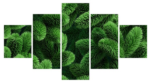 Obraz - Větvičky jehličnanu (125x70 cm)