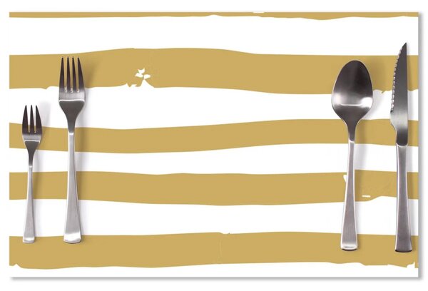 Sablio Prostírání Zlaté pruhy: 40x30cm