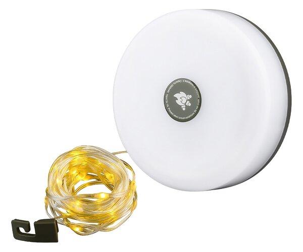Solární LED světelný řetěz Mira, 3000k