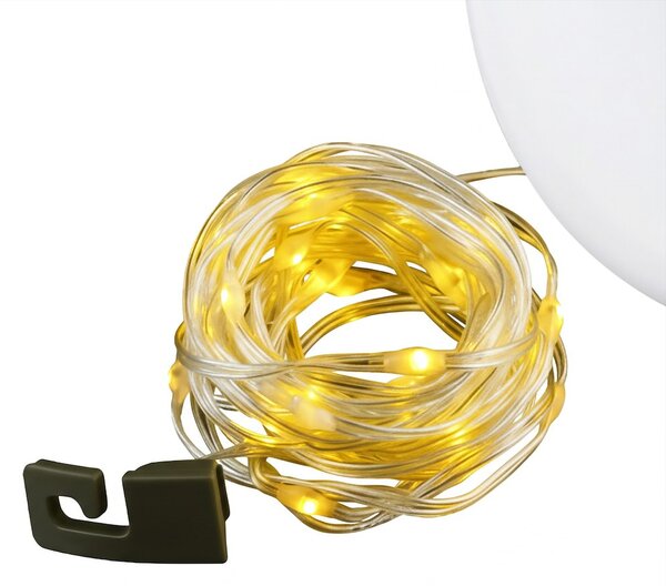 Solární LED světelný řetěz Mira, 3000k