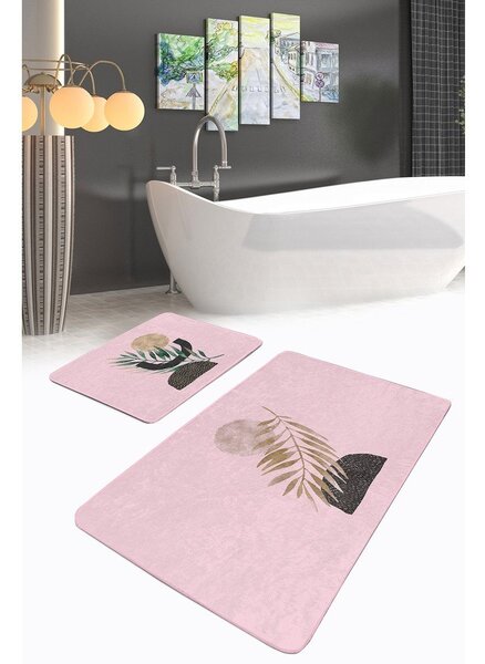 Růžové koupelnové předložky v sadě 2 ks 60x100 cm – Mila Home