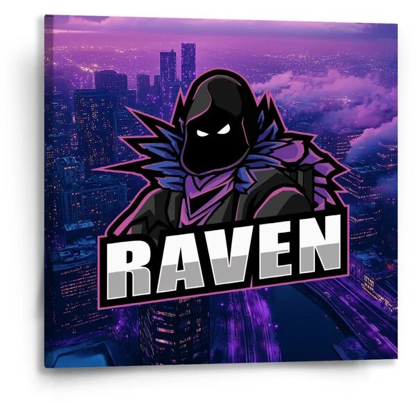 Sablio Obraz FORTNITE RAVEN Steampunk město - 50x50 cm