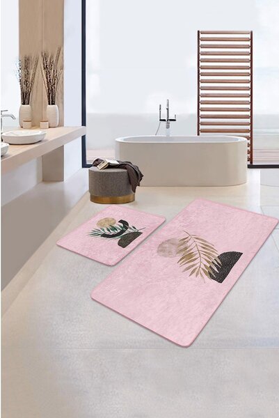 Růžové koupelnové předložky v sadě 2 ks 60x100 cm – Mila Home