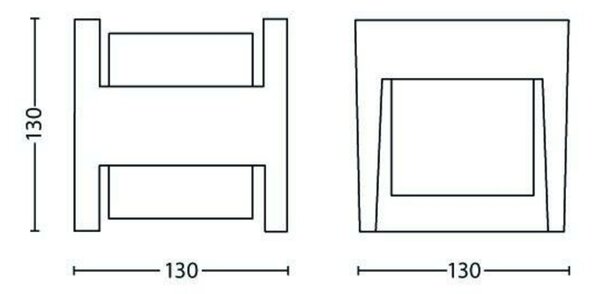 Philips NOV 2016 Arbour SVÍTIDLO NÁSTĚNNÉ 2x4.5W 16459/93/16
