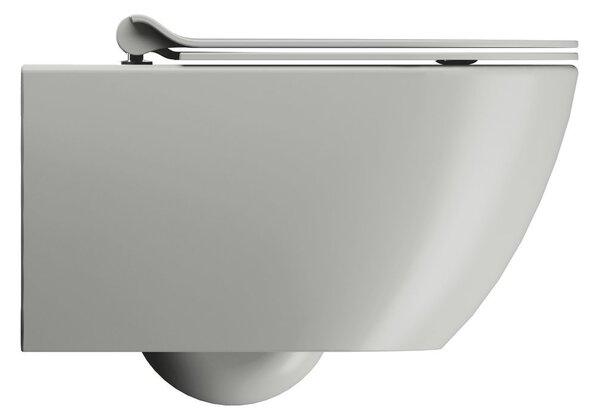 GSI GSI, PURA závěsná WC mísa, Swirlflush, 36x55cm, Cenere dual-mat, 881517