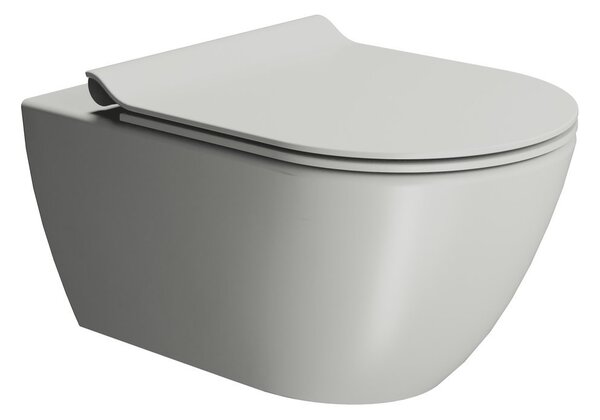GSI GSI, PURA závěsná WC mísa, Swirlflush, 36x55cm, Cenere dual-mat, 881517