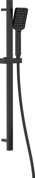 Deante Alpinia, sprchový sloup 80cm s 3-funkční ruční hlavicí a sprchovou hadicí 150cm, černá, DEA-NGA_N52K