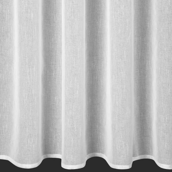 ZÁCLONA NA KROUŽCÍCH SONIA 300X145 CM BÍLÁ