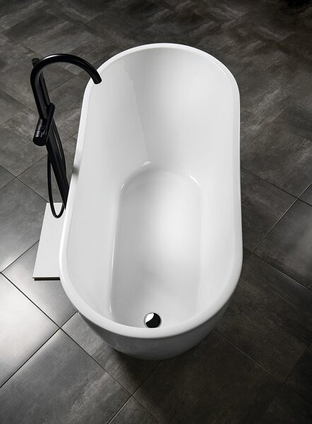 Aqualine Aqualine, TISA volně stojící vana 150x75 cm, bílá, E1575