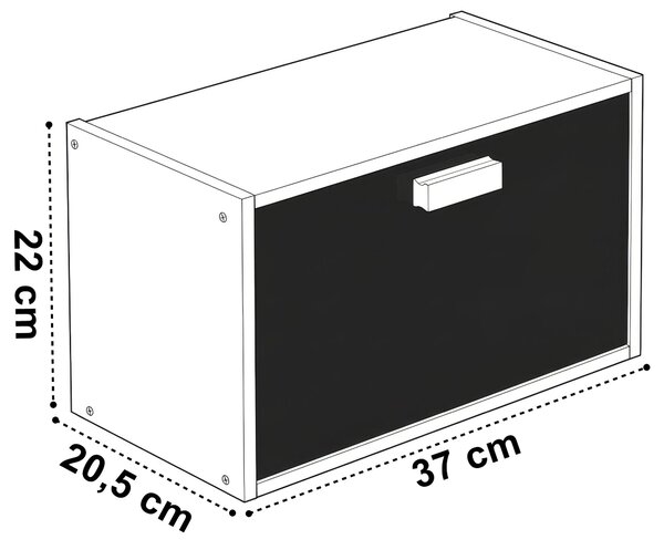 Bambusový chlebník CHARLES, šířka 37 cm