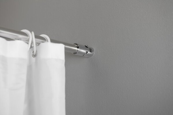 Aqualine Aqualine, WALK-IN stěna na instalaci na zeď se vzpěrou, jednodílná, 700 mm, čiré sklo, WI071