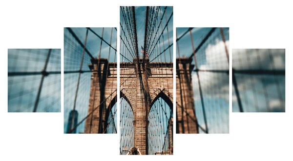 Obraz - Brooklynský most (125x70 cm)