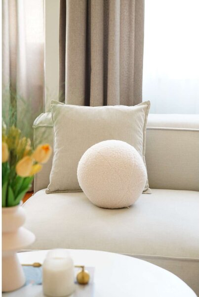 Dekorační polštář z materiálu bouclé ø 20 cm Top – Mioli Decor