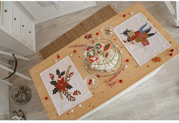 Látková prostírání s vánočním motivem v sadě 2 ks 35x45 cm Christmas Star – Butter Kings