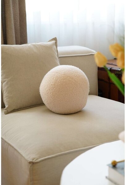Dekorační polštář z materiálu bouclé ø 20 cm Top – Mioli Decor