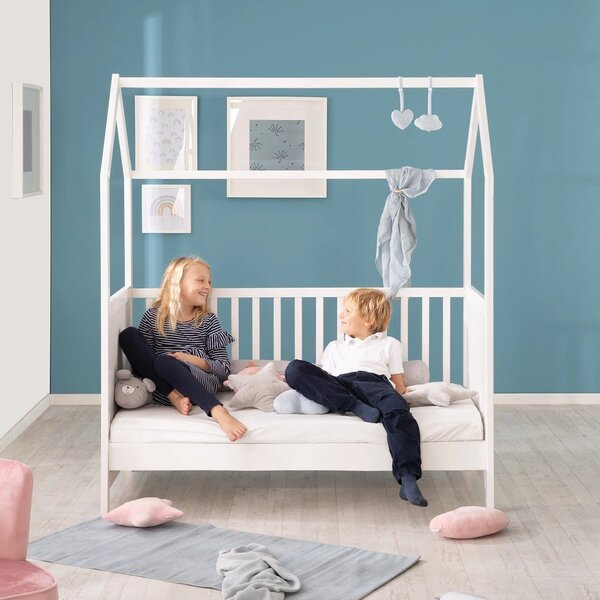 Bílá postýlka 70x140 cm – Roba