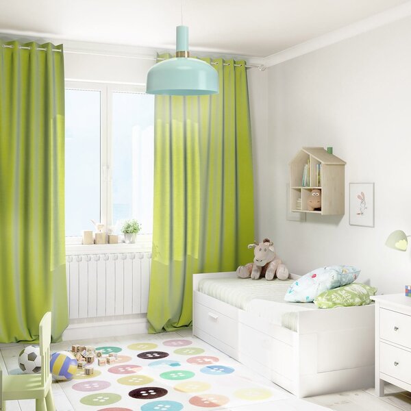 Závěsné svítidlo Malmo, 1x mentolové kovové stínítko, m/g