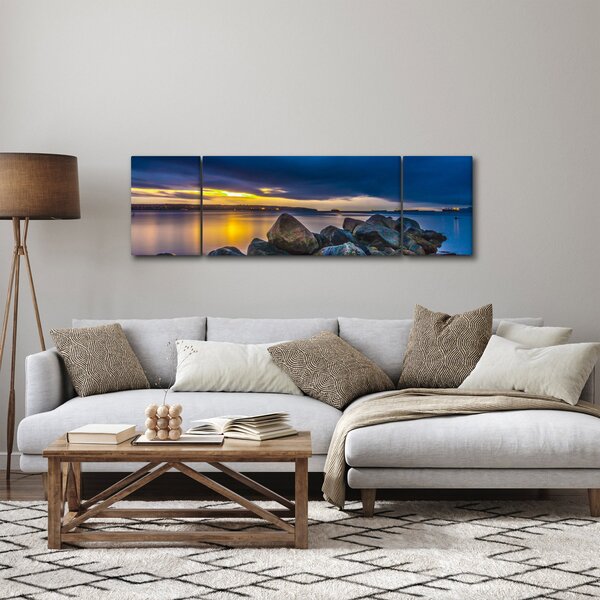 Obraz - Mraky nad vodou (170x50 cm)