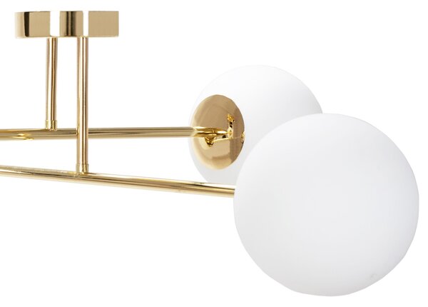 Toolight Tutumi, stropní lampa skleněné koule 4xE27 APP1248-4CP, zlatá lesklá, OSW-14037