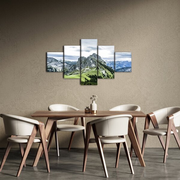 Obraz - Vrcholy hor (125x70 cm)